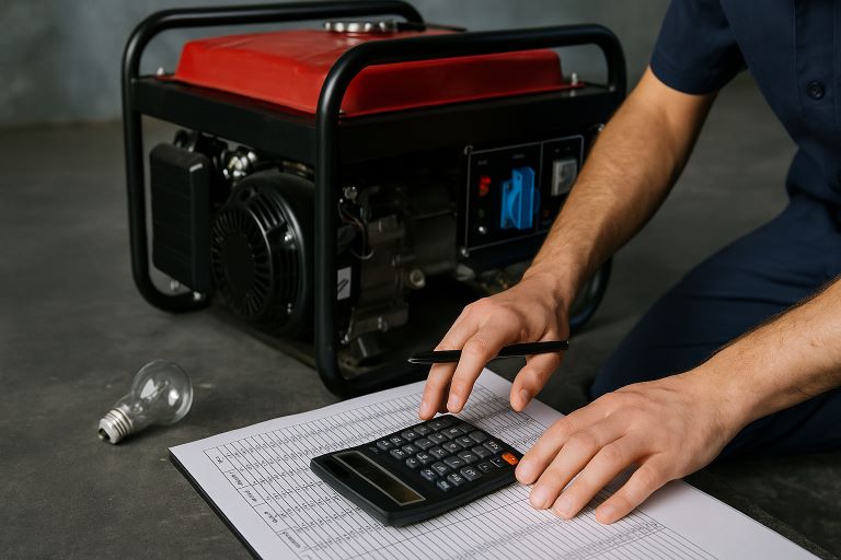 Посібник із визначення потужності генератора