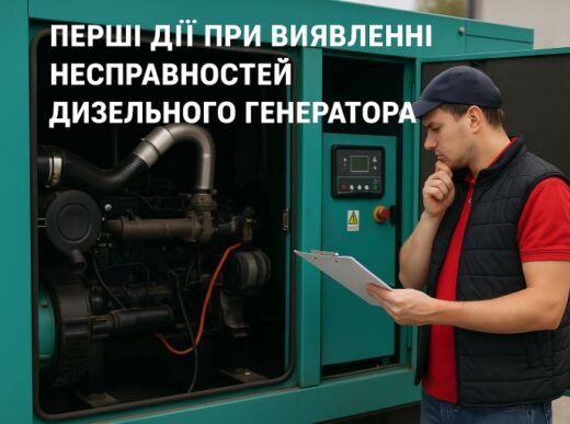 Несправності дизельного генератора